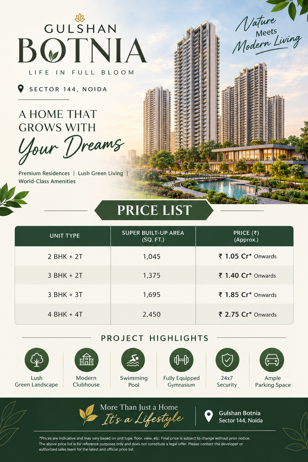 Price List